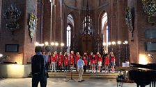 The Bradford Catholic Girls Choir rehearse for the World Choir Games