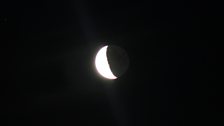 Earthshine on Moon