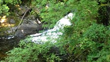 Waterfall at nearby Devil's Bridge