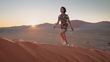 Anita Rani in the Namib desert