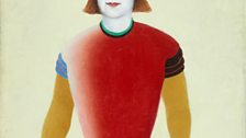 Kazimir Malevich (1878 - 1935), Girl With a Red Pole 1932-33