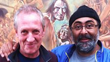 Peter Howson with Hardeep