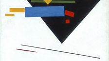 Suprematist Painting (Black Trapezium and Red Square)