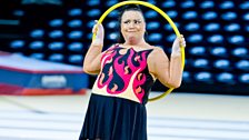 Susan Calman makes a flaming good gymnast!