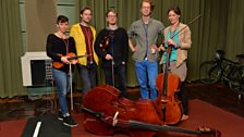 Richard Reed Parry, Sarah Neufeld and members of the London Contemporary Orchestra