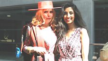 Noreen with retro-singer Paloma Faith