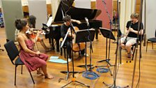 Elena Urioste (violin), Zhang Zuo (piano), Leonard Elschenbroich (cello) and Mark Simpson (clarinet)