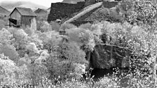 Pump house in Dorothea Slate Mine