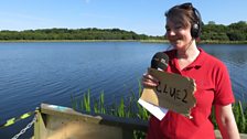 After finding clue two in the old pump house, Jo enjoys the view