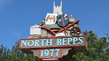 The village sign at Northrepps