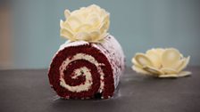 Kate's Red Velvet & White Chocolate Swiss Roll