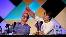 Robin Ince and Brian Cox