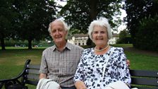 Jim and Gladys, in front of Rowheath Pavilion