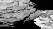 Close up of another area of comet surface