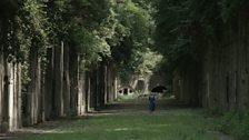 Scottish Novelist Denise Mina visits the remains of WWI Fort d’Emines in Namur, Belgium