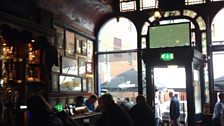 Inside McDaids pub, Dublin