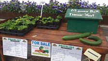 Produce for sale at The Castle and Garden of Mey