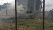 Stage Fire at Cropredy