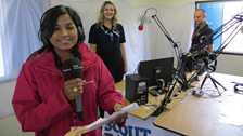 Clue one led to the radio studio at Jam FM, the station for the NORJAM event at the Royal Norfolk Showground