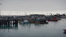 Damage in northern Chile caused by the tsunami associated with the earthquake