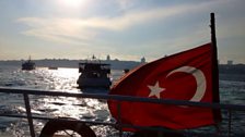 Turkey: The ferry from Istanbul to the historic district of Üsküdar.