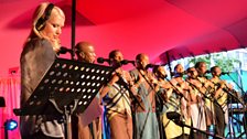 Evening Entertainment in the Pink Tent