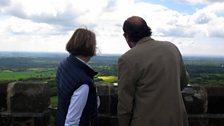 Helen Ghosh and Michael Berkeley admire the views