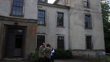 Helen Ghosh and Michael Berkeley outside Leith Hill Place