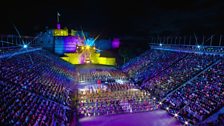 The cast of the 2014 Royal Edinburgh Military Tattoo