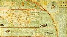 Map of the Myriad Countries of the World, by Matteo Ricci (1552-1610) and Li Zhizao (1565-1630) | detail, North America