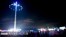 Leeds Festival at night