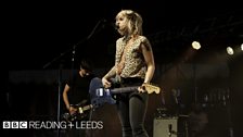 Brody Dalle on the Lock Up Stage at Reading 2014