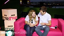 Kate Tempest and Greg James in the 鶹ҳ Three studio