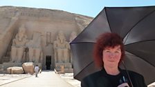 Jo outside Abu Simbel