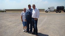 Tom Heap with Farmer Kenneth's parents Larry and Linda