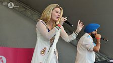 Nesdi Jones on the main stage at London Mela