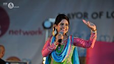 Miss Pooja on the main stage at London Mela