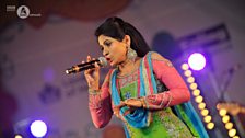 Miss Pooja on the main stage at London Mela