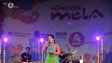 Miss Pooja on the main stage at London Mela