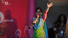 Miss Pooja on the main stage at London Mela