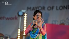 Miss Pooja on the main stage at London Mela