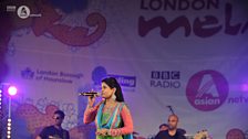 Miss Pooja on the main stage at London Mela