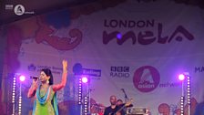 Miss Pooja on the main stage at London Mela