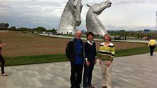 L-R:Ian Wright, Helen Mark, Tracey Fullerton