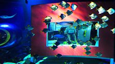 Lloyd Godson living in an underwater house in the Legoland Atlantis by Sea Life aquarium, Germany