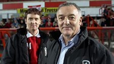 Tony Curran with the real Lou Macari