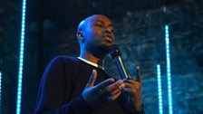 Dane Baptiste performs at the Caves in Edinburgh