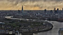 Rain over London