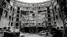 The Auditorium of the Semperoper in 1945 before reconstruction in 1978.