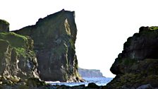 The stunning cliffs on Lunga